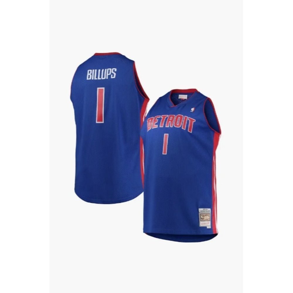 Mitchell & Ness Chauncey Billups Detroit Pistons Swingman Jersey Blue ( XXL )